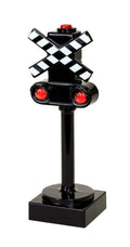 Railway Crossing Signal with Blinking Light