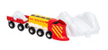 Snow Plow Train with Snowy Railway Track