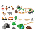 Wooden Safari Adventure Railway Playset