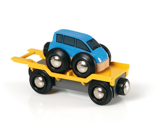 Wooden Car Transporter Wagon for Railway
