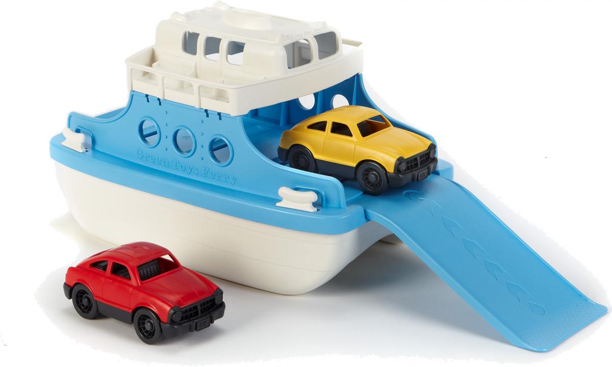 Two-Story Ferry Boat with Mini Cars